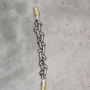 Susan Maddox DESIGNS Atlanta Gold and Silver Knotted Rope Belt